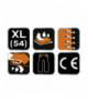 Spodnie przeciwdeszczowe PU/PVC, EN 343, rozmiar XL GTX NEO Tools 81-811-XL