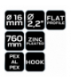 Sprężyna do gięcia rur PEX 16 x 760 mm GTX NEO Tools 02-431