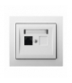 KIER GPK-1W/K/00 Gniazdo komputerowe pojedyncze, kat. 5e MMC, BIAŁY