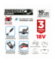 Podkaszarka na żyłkę akumulatorowa Energy+ 18V Li-lon, szerokość koszenia 280mm, bez akumulatora GTX GRAPHITE 58GE112