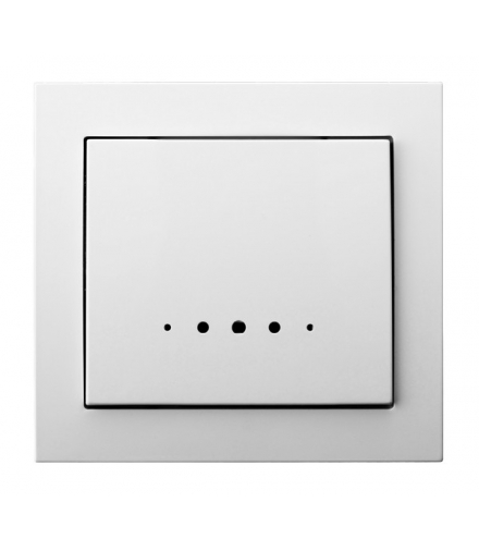 KIER ŁP-12WS/00 Łącznik kontrolny z podświetleniem pomarańczowym, BIAŁY