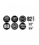 Klucze nasadowe 1/2", 1/4" , zestaw 82 szt. ECO GTX NEO Tools 10-058