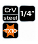 Końcówka TORX TX10 na nasadce 1/4", krótka, 37 mm GTX NEO Tools 10-322