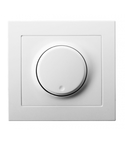 KIER ŁP-8W/00 Ściemniacz przyciskowo-obrotowy przystosowany do obciążenia żarowego i halogenowego, BIAŁY