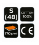 Koszula flanelowa, granatowa, rozmiar S GTX NEO Tools 81-545-S