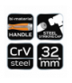 Dłuto 32 mm, CRV, uchwyt dwukomponentowy GTX NEO Tools 37-932