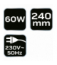 Lutownica oporowa 60W GTX NEO Tools 19-156
