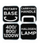 Halogenowy promiennik podczerwieni 400/800/1200W GTX NEO Tools 90-113