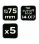Tarcza tnąca do 14-017, zestaw 5 szt. GTX NEO Tools 14-017-400