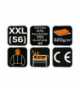 Bluza rozpinana z kapturem COMFORT, szara, rozmiar XXL GTX NEO Tools 81-514-XXL