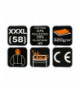 Bluza rozpinana z kapturem COMFORT, szara, rozmiar XXXL GTX NEO Tools 81-514-XXXL