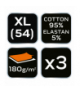 Bokserki basic, 3-pack, rozmiar XL GTX NEO Tools 81-679-XL