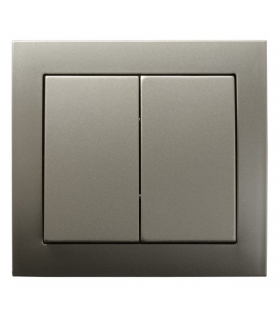 KIER ŁP-2W/45 Łącznik podwójny (świecznikowy), SATYNA LIGHT