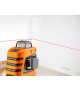 Laser płaszczyznowy 15 m 3D, czerwony, 360° w trzech płaszczyznach, z etui i uchwytem magnetycznym GTX NEO Tools 75-103