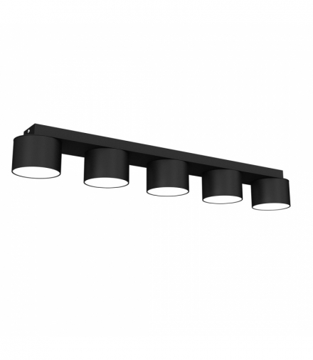 Lampa sufitowa DIXIE Black 5xGX53 Milagro MLP7547