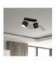 Lampa sufitowa DIXIE BLACK 2xGX53 Milagro MLP7600