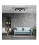 Lampa sufitowa DIXIE BLACK 5xGX53 Milagro MLP7603
