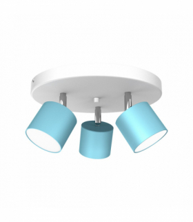 Lampa sufitowa DIXIE BLUE/WHITE 3xGX53 Milagro MLP7607