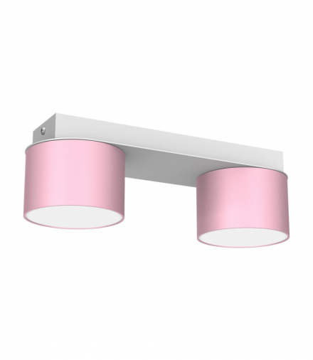 Lampa sufitowa DIXIE Pink/White 2xGX53 Milagro MLP7554