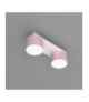 Lampa sufitowa DIXIE Pink/White 2xGX53 Milagro MLP7554