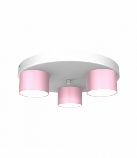 Lampa sufitowa DIXIE Pink/White 3xGX53 Milagro MLP7556