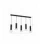 Lampa Wisząca DANTE BLACK/SILVER 5x mini GU10 Milagro MLP7361