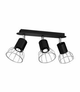 Lampa Sufitowa DANTE BLACK/SILVER 3x mini GU10 Milagro MLP7357