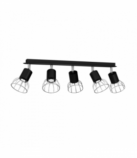 Lampa Sufitowa DANTE BLACK/SILVER 5x mini GU10 Milagro MLP7358