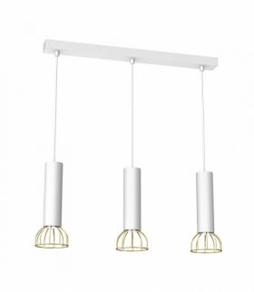 Lampa wisząca DANTE White/Gold 3x mini GU10 Milagro MLP7255