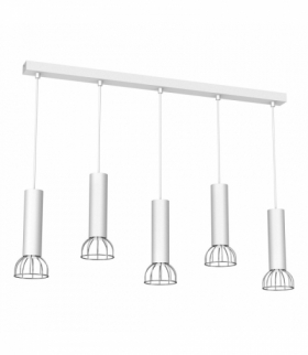 Lampa Wisząca DANTE SILVER 5x mini GU10 Milagro MLP7367