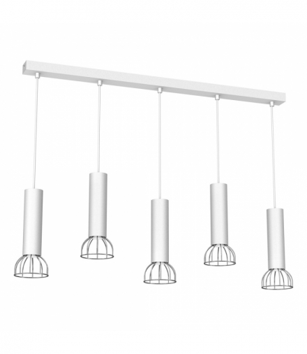 Lampa Wisząca DANTE SILVER 5x mini GU10 Milagro MLP7367