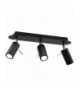 Lampa sufitowa PRESTON BLACK/CHROME 3x mini GU10 Milagro MLP7620