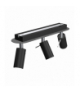 Lampa sufitowa PRESTON BLACK/CHROME 3x mini GU10 Milagro MLP7620