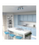 Lampa sufitowa PRESTON BLUE/WHITE 3x mini GU10 Milagro MLP7624
