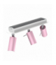 Lampa sufitowa PRESTON PINK/WHITE 3x mini GU10 Milagro MLP7628