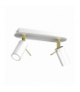 Lampa sufitowa PRESTON GOLD/WHITE 2x mini GU10 Milagro MLP7631