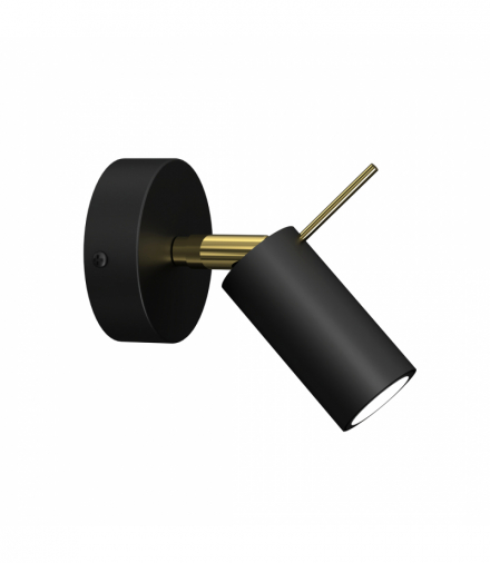 Kinkiet PRESTON GOLD/BLACK 1x mini GU10 Milagro MLP7634