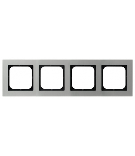 SONATA R-4RA/35 Ramka poczwórna aluminium, ALUMINIUM