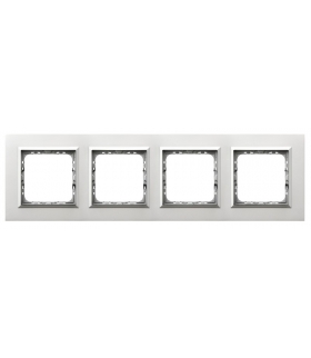 SONATA R-4RAC/35/38 Ramka poczwórna , ALUMINIUM