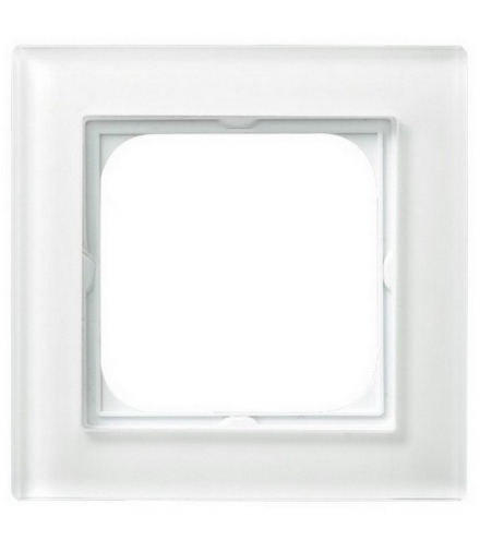 SONATA R-1RG/31 Ramka pojedyncza , BIAŁE SZKŁO