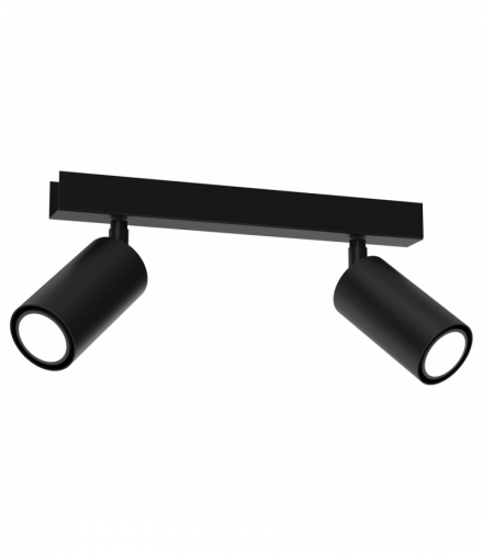 Lampa sufitowa HUDSON BLACK 2xGU10 Milagro MLP8795