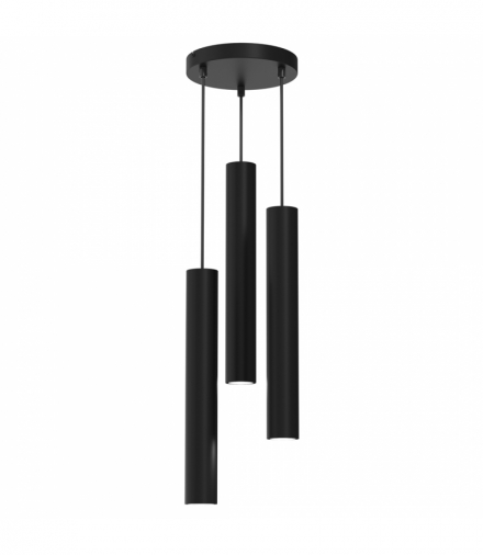 Lampa wisząca HUDSON BLACK 3xGU10 Milagro MLP8793