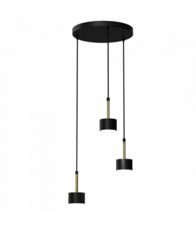 Lampa wisząca ARENA BLACK/GOLD 3xGX53 Milagro MLP7762