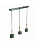 Lampa wisząca ARENA GREEN/GOLD 3xGX53 Milagro MLP7767