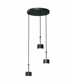 Lampa wisząca ARENA GREEN/GOLD 3xGX53 Milagro MLP7768