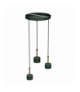 Lampa wisząca ARENA GREEN/GOLD 3xGX53 Milagro MLP7768