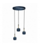 Lampa wisząca ARENA BLUE/GOLD 3xGX53 Milagro MLP7774