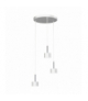 Lampa wisząca ARENA WHITE/SILVER 3xGX53 Milagro MLP7780