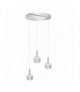 Lampa wisząca ARENA WHITE/SILVER 3xGX53 Milagro MLP7780