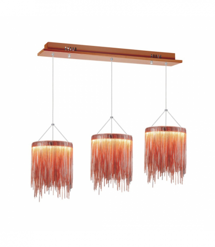 LAMPA WISZACA CASCATA COPPER 54W ciepła 3000K 1350lm LED Milagro ML3799